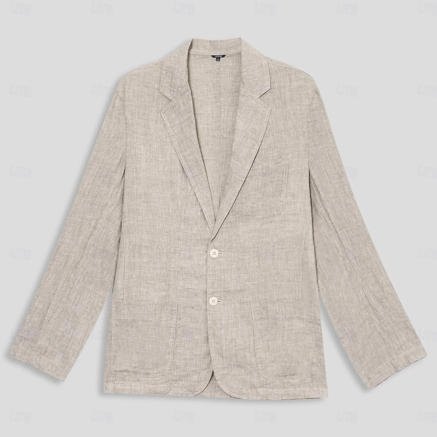 100% Linen Single Breasted Blazer Jacket