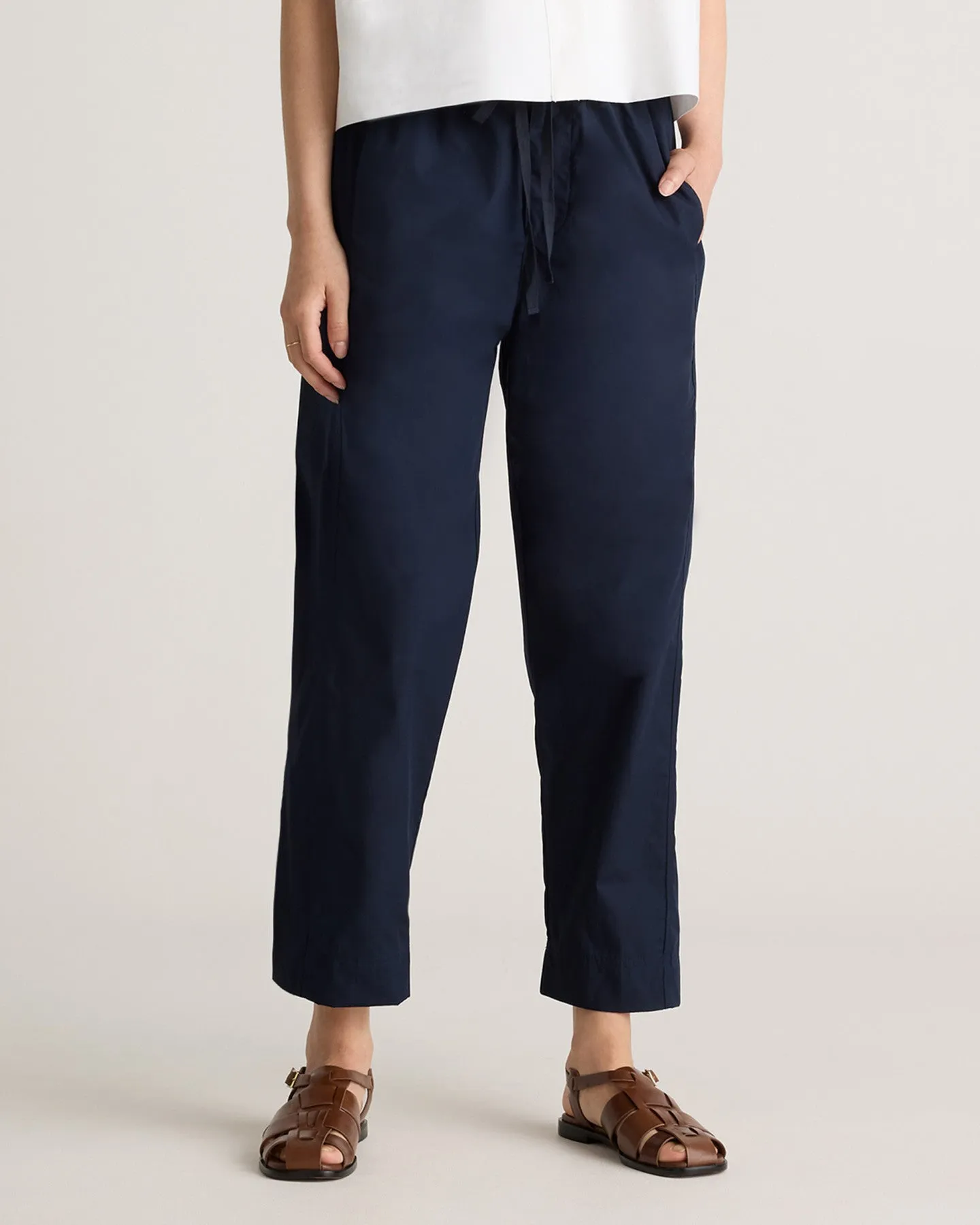 100% Organic Cotton Poplin Pull-On Pants