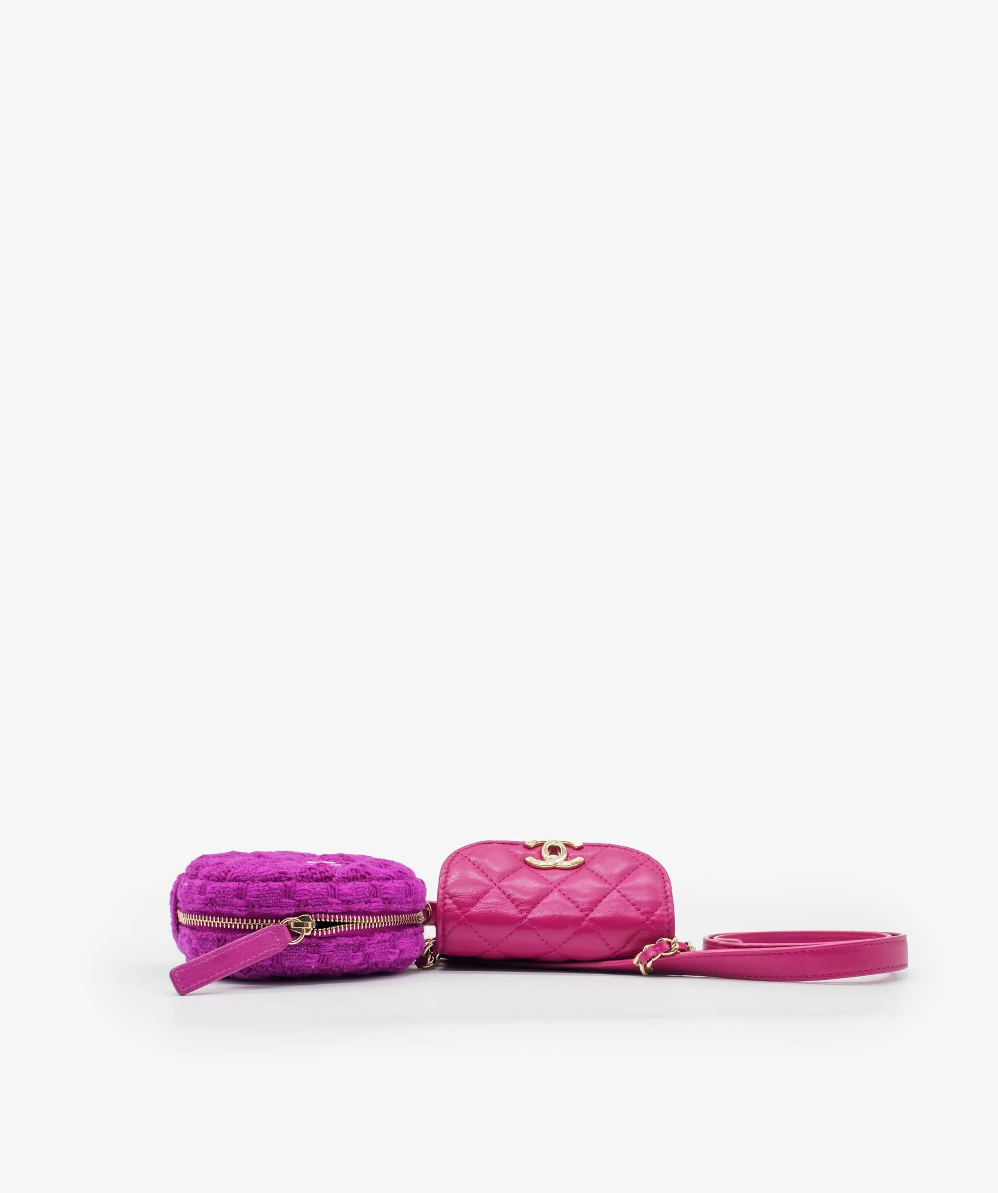 24. LP X C Chanel Pink Multi Belt Pouch Bag - AGL1566