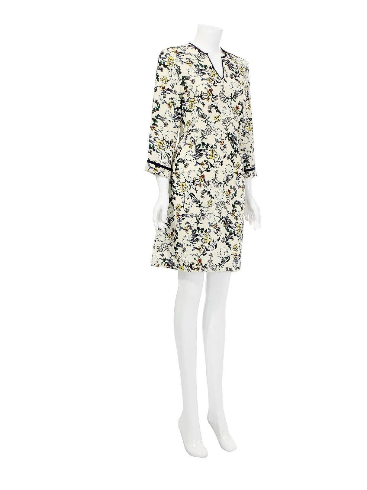 3/4 Length Sleeve Floral Print Dresses