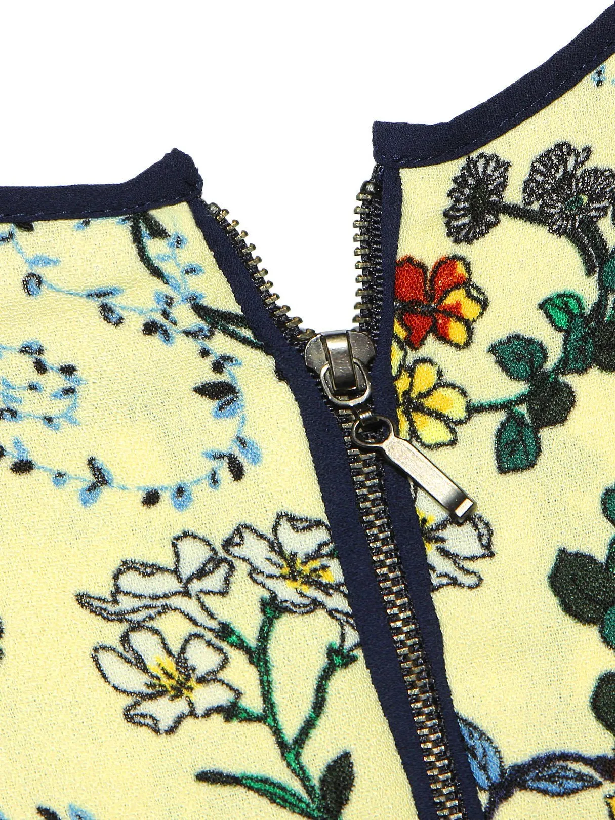 3/4 Length Sleeve Floral Print Dresses