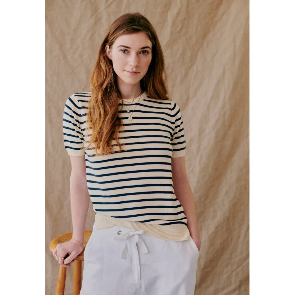Aimee knit - Off White Stripe