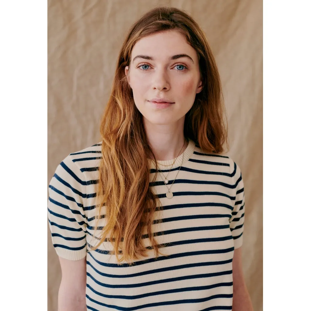 Aimee knit - Off White Stripe