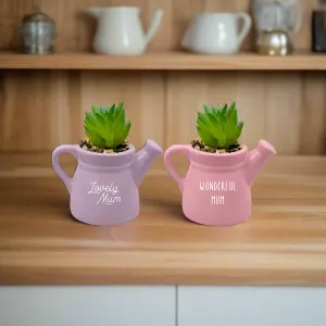 Amazing Mum Ceramic Watering Can Ornament