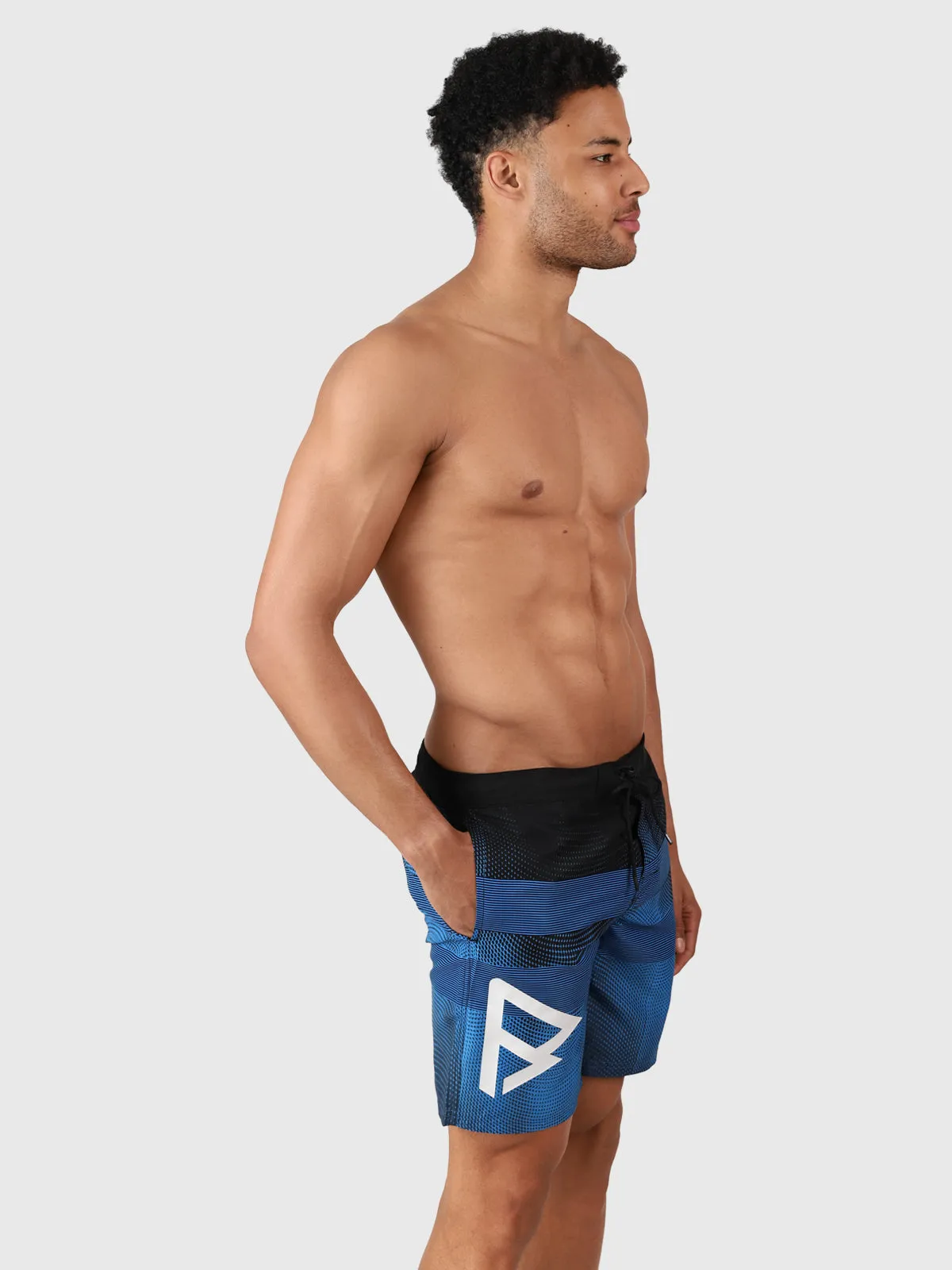 Archal Men Long Swim Shorts | Blue