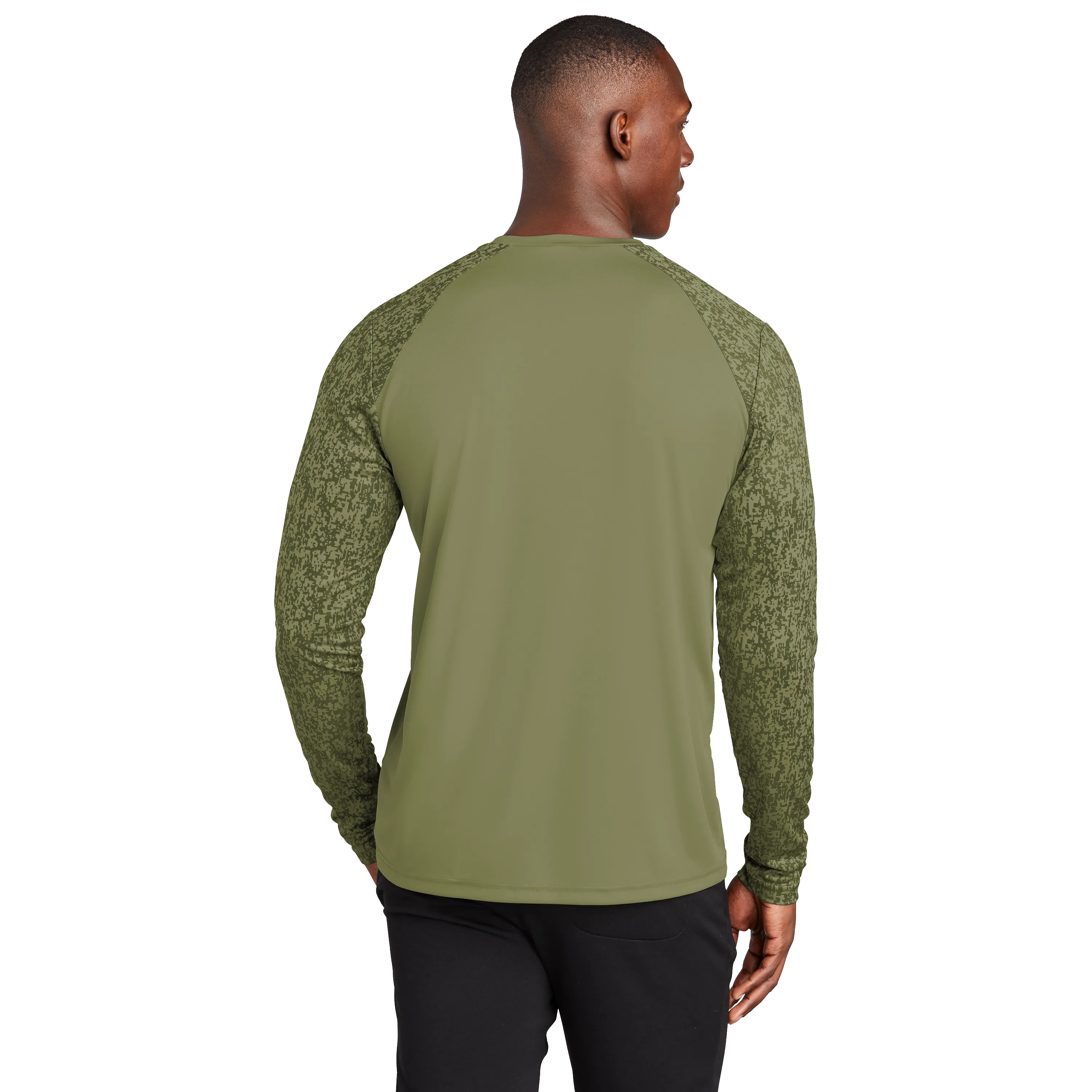 B2104 Long Sleeve Digi Camo Tee