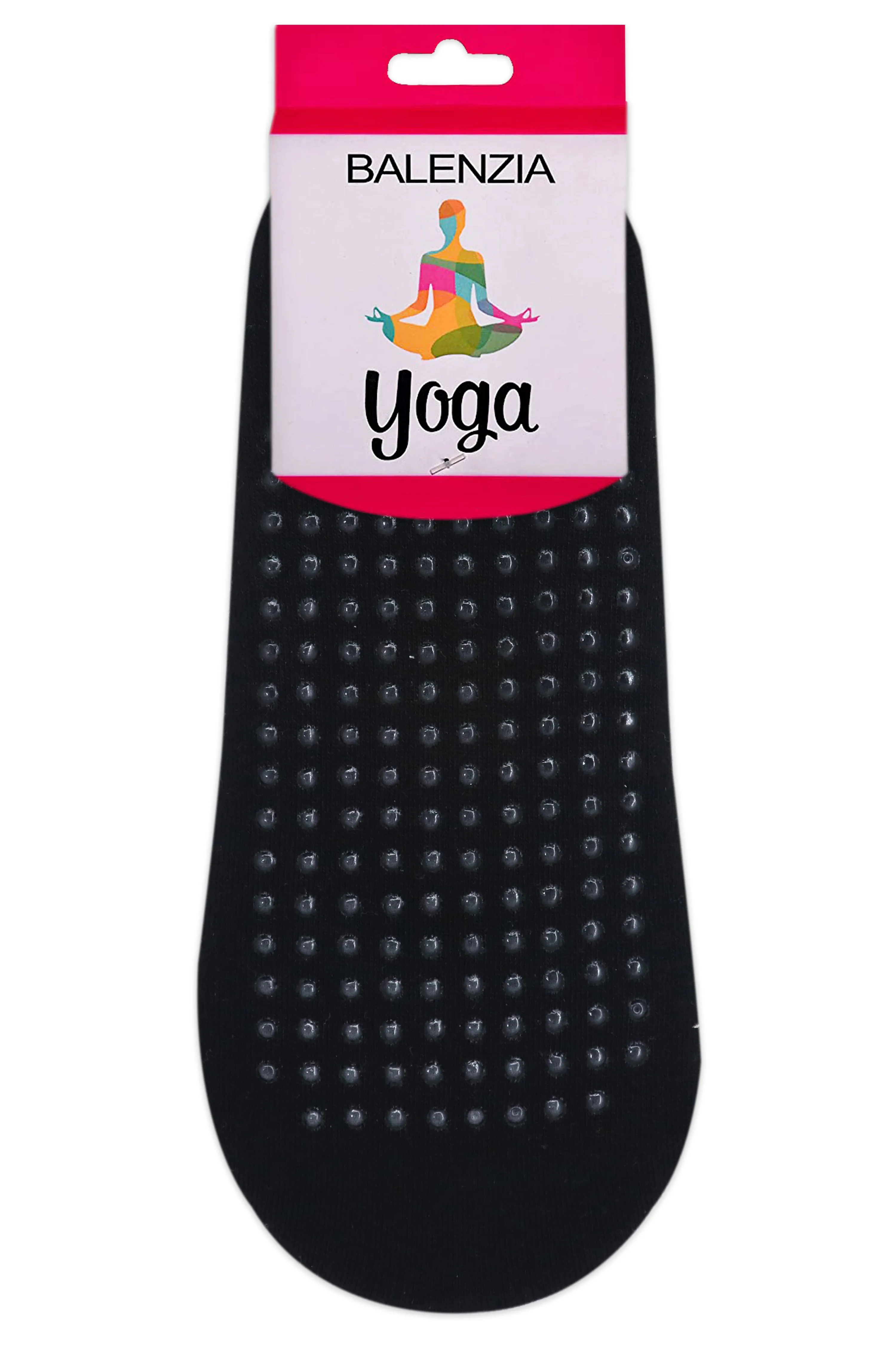 Balenzia Women's Anti Bacterial Yoga Socks with Anti Skid- (Pack of 3 Pairs/1U) Pack- (Black,Beige,Pink)