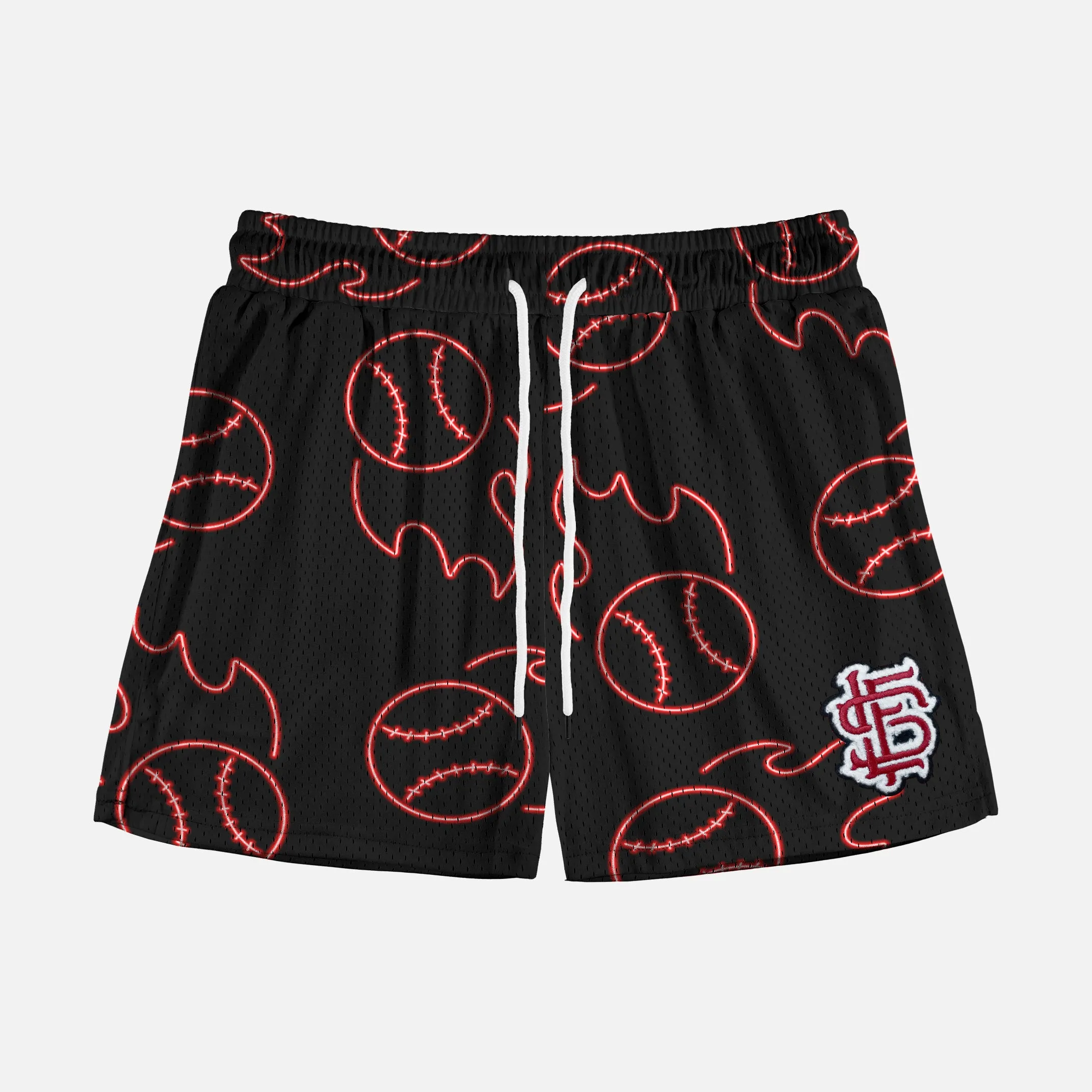 Baseball Neon Sign Shorts - 5"
