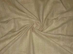 Beige & Cream Colour Chambray Linen~Plaids~58 Width.&quot;