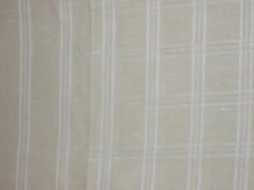 Beige & Cream Colour Chambray Linen~Plaids~58 Width.&quot;
