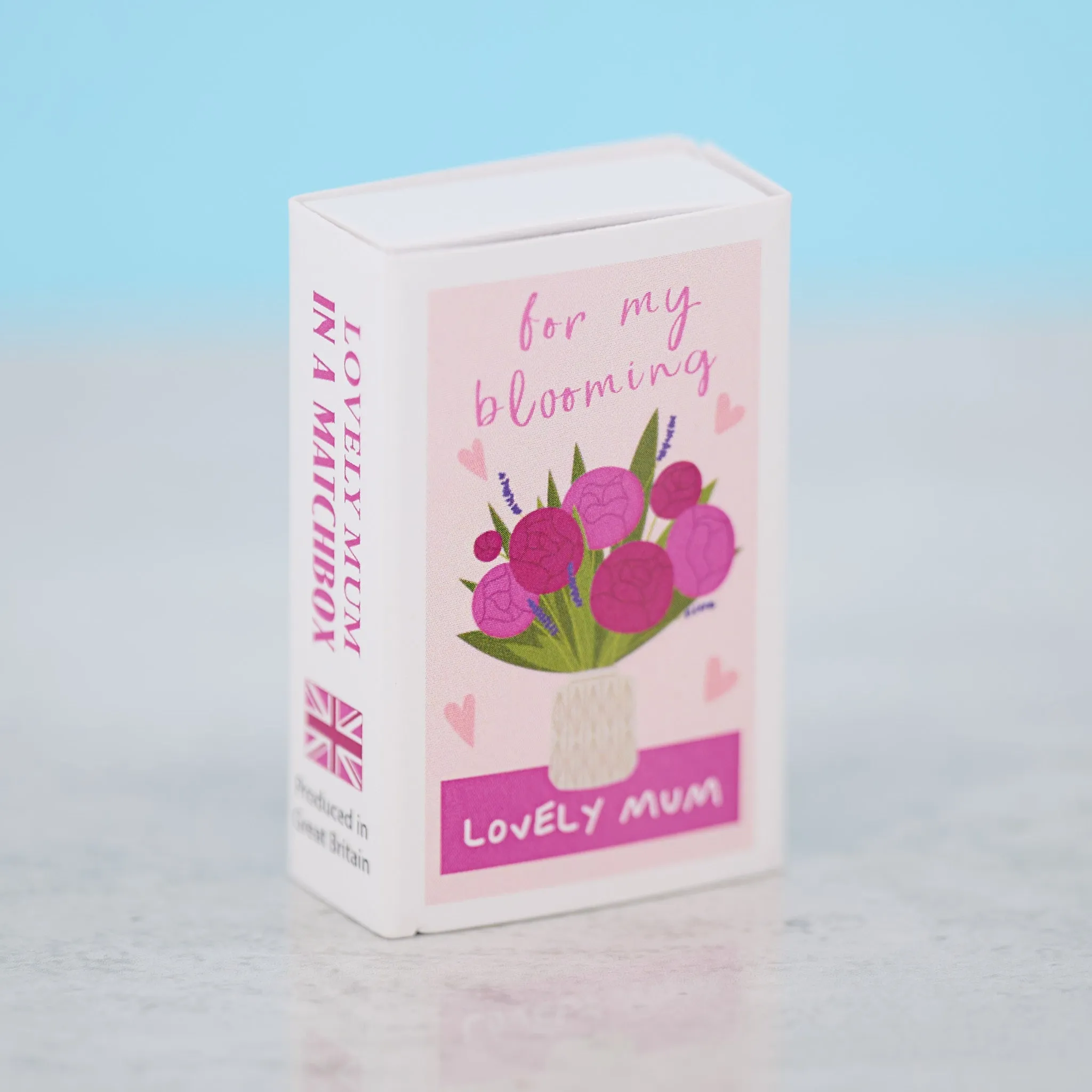 Blooming Lovely Mum Vase Of Roses In A Matchbox