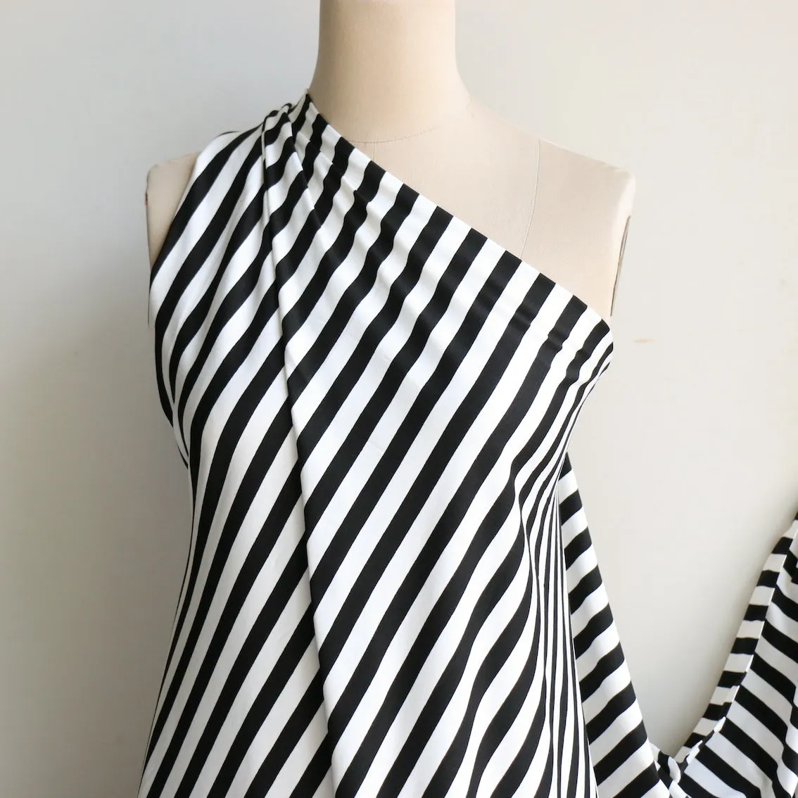 Breton Stripe Milk/Black Jersey