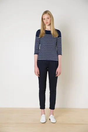 Breton Sweater - Navy Stripe