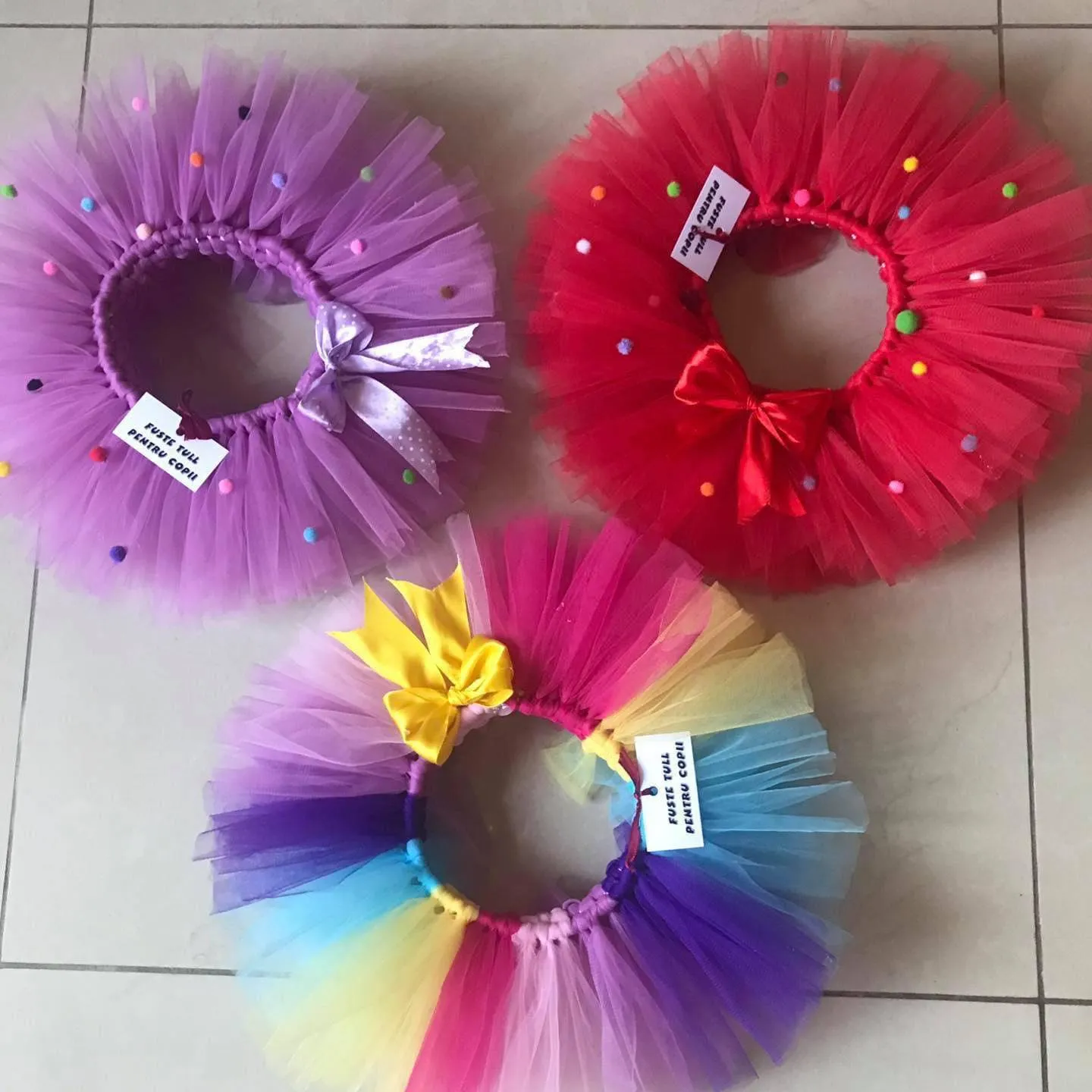 Butterfly Whirl Tulle Tutu: Purple Enchantment with Butterfly Appliqués