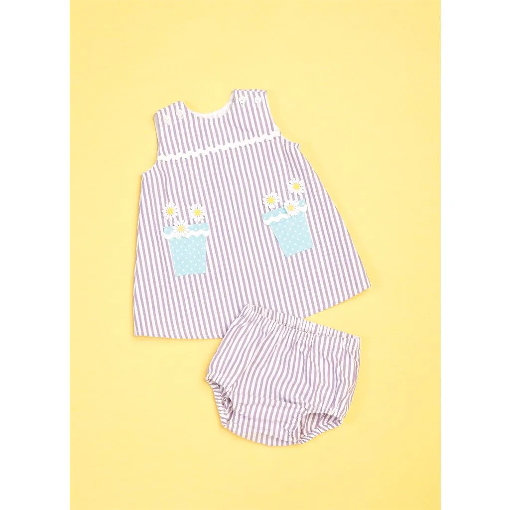 Butterick Pattern B6905 Baby Overalls, Dress and Panties