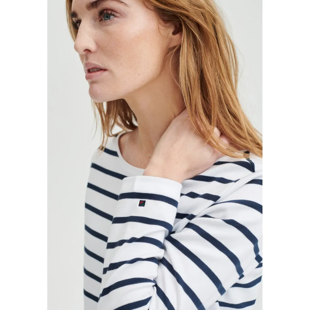 Catalina long sleeve T-shirt - Off White Stripe