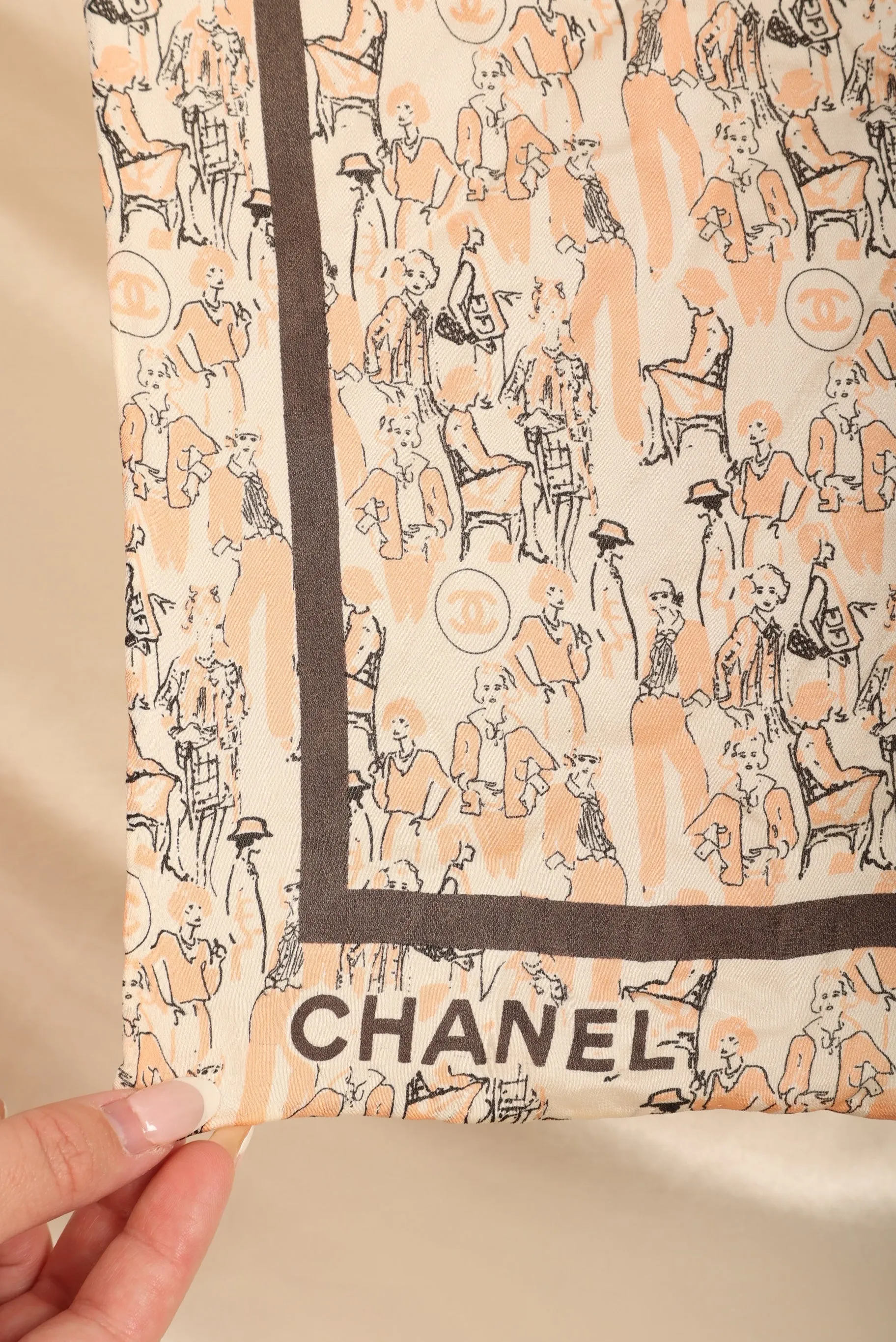 Chanel Satin Coco Mademoiselle Scarf Flap Bag