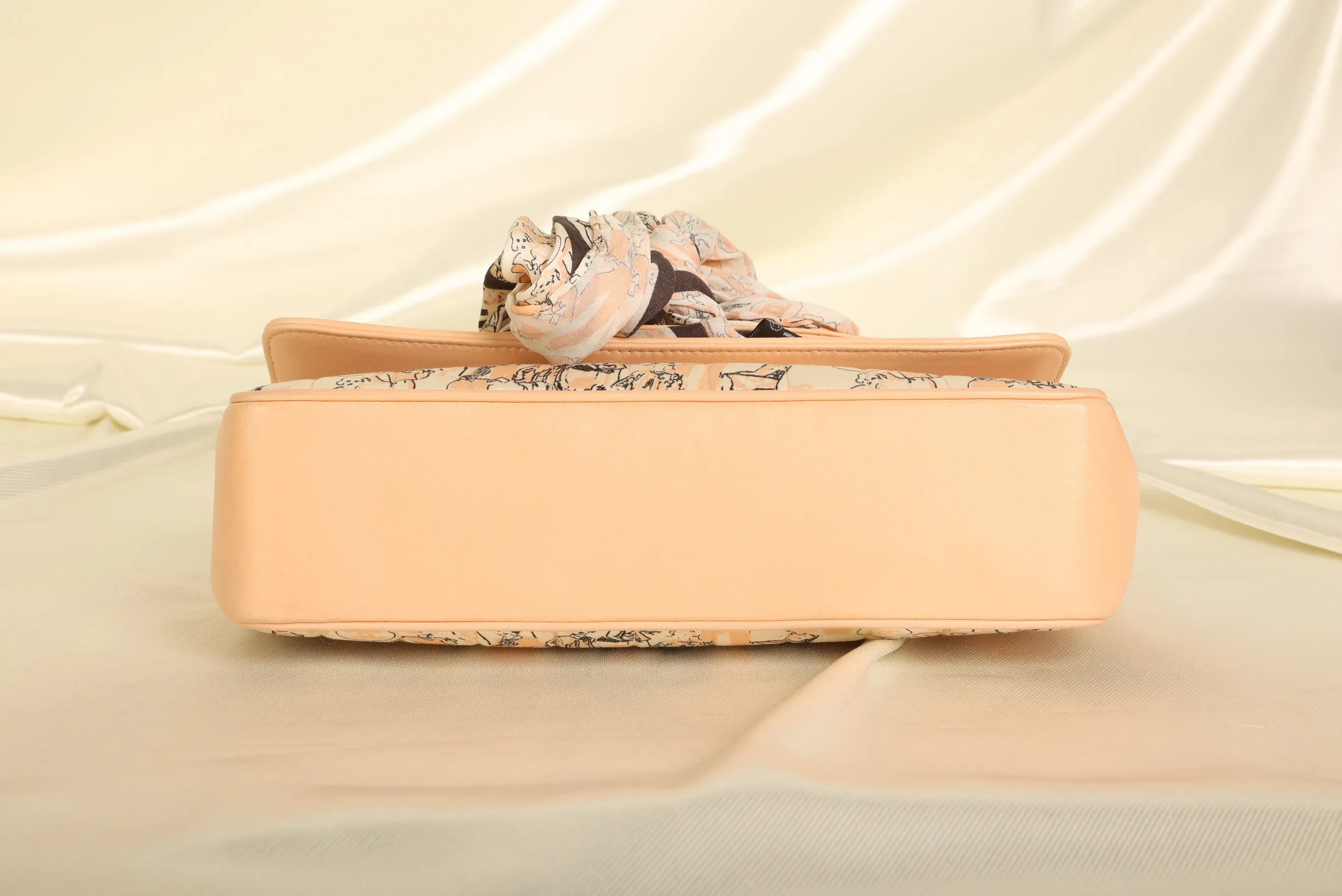 Chanel Satin Coco Mademoiselle Scarf Flap Bag