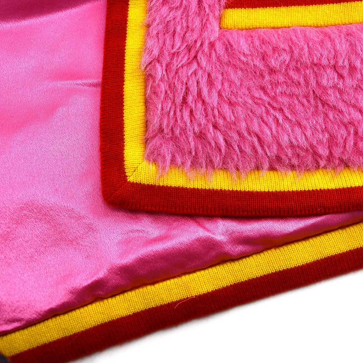 Chanel Sleeveless Fur Vest Jacket Pink