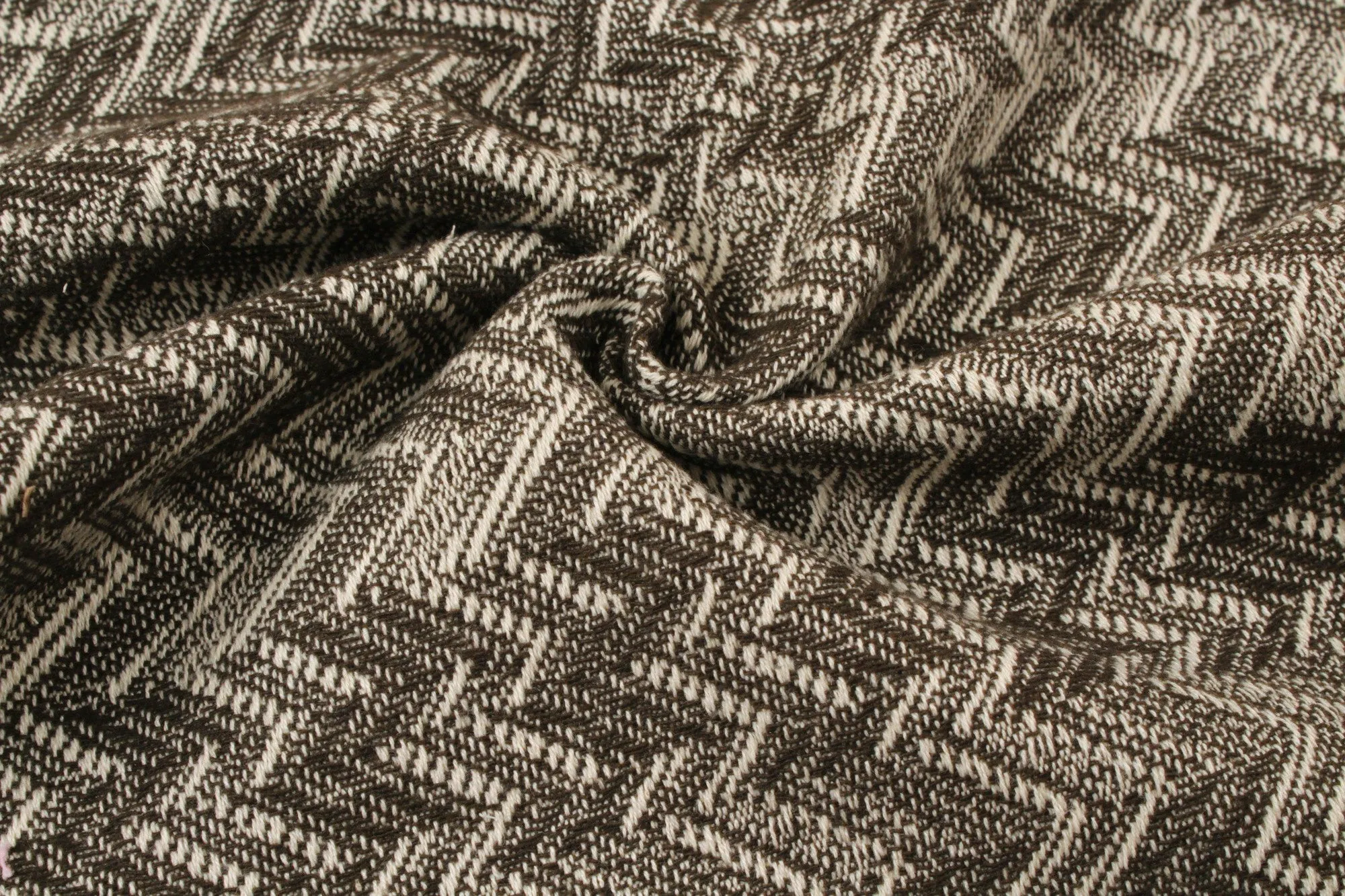 Cotton Chevron Brown
