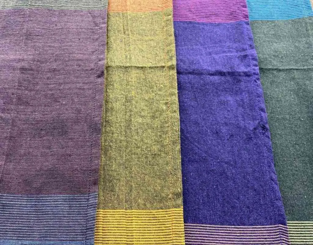 Cotton Straight-Cut Bhutani Trim Wrap Skirt – Prepack of 4 Colors - Tri-Color