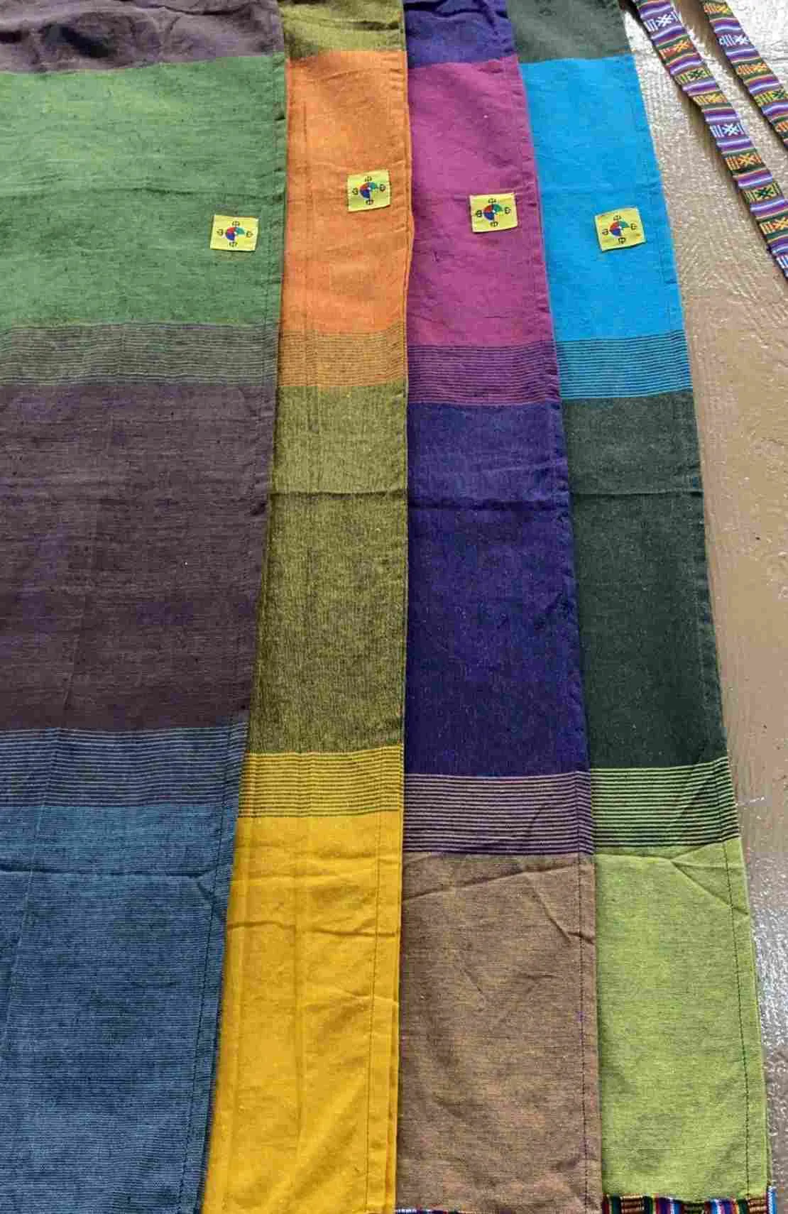 Cotton Straight-Cut Bhutani Trim Wrap Skirt – Prepack of 4 Colors - Tri-Color