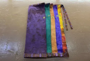 Cotton Straight-Cut Bhutani Trim Wrap Skirt – Prepack of 5 Colors - Tie-Dye