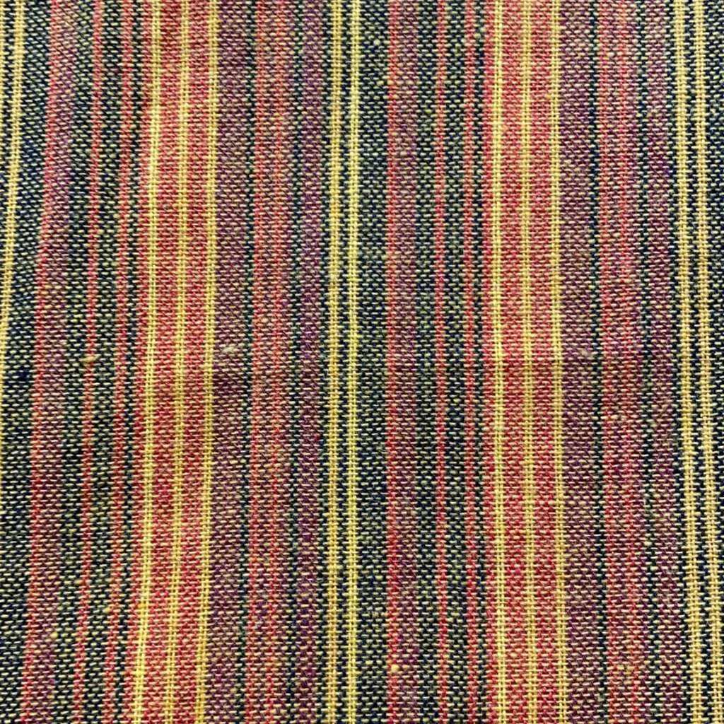 Cotton Straight-Cut Bhutani Trim Wrap Skirt - Stripes