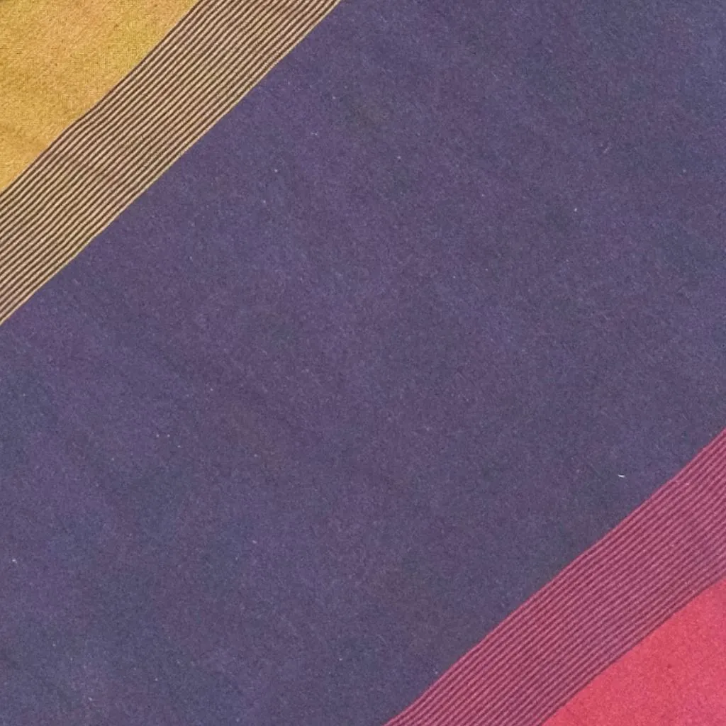 Cotton Straight-Cut Bhutani Trim Wrap Skirt - Tri-Color