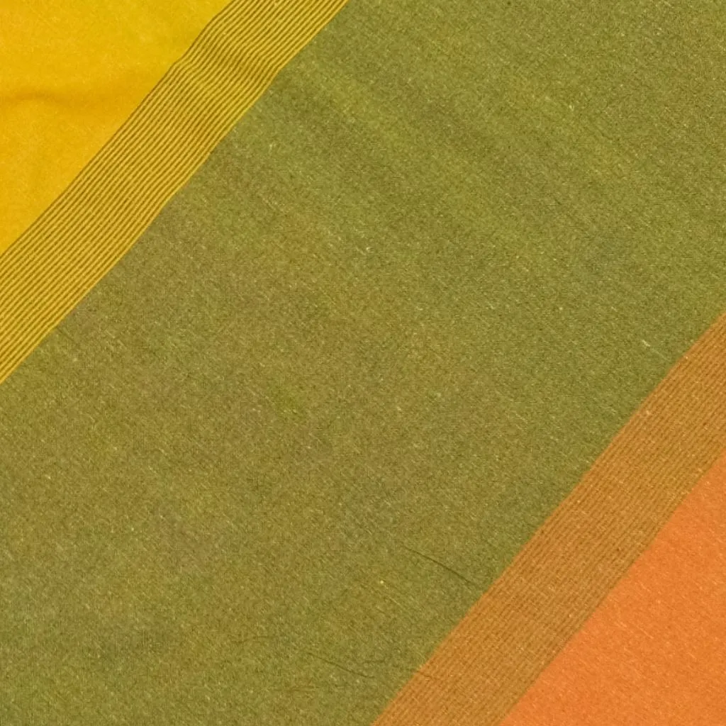 Cotton Straight-Cut Bhutani Trim Wrap Skirt - Tri-Color