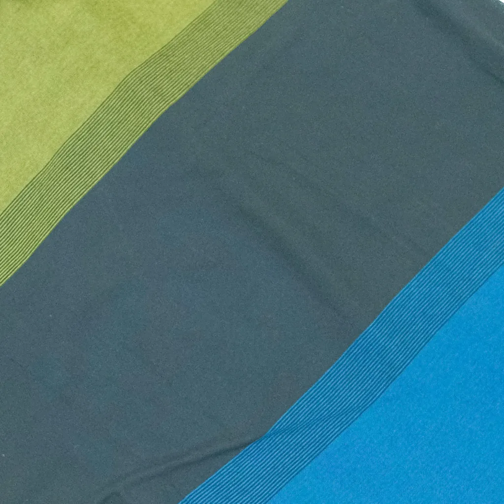 Cotton Straight-Cut Bhutani Trim Wrap Skirt - Tri-Color