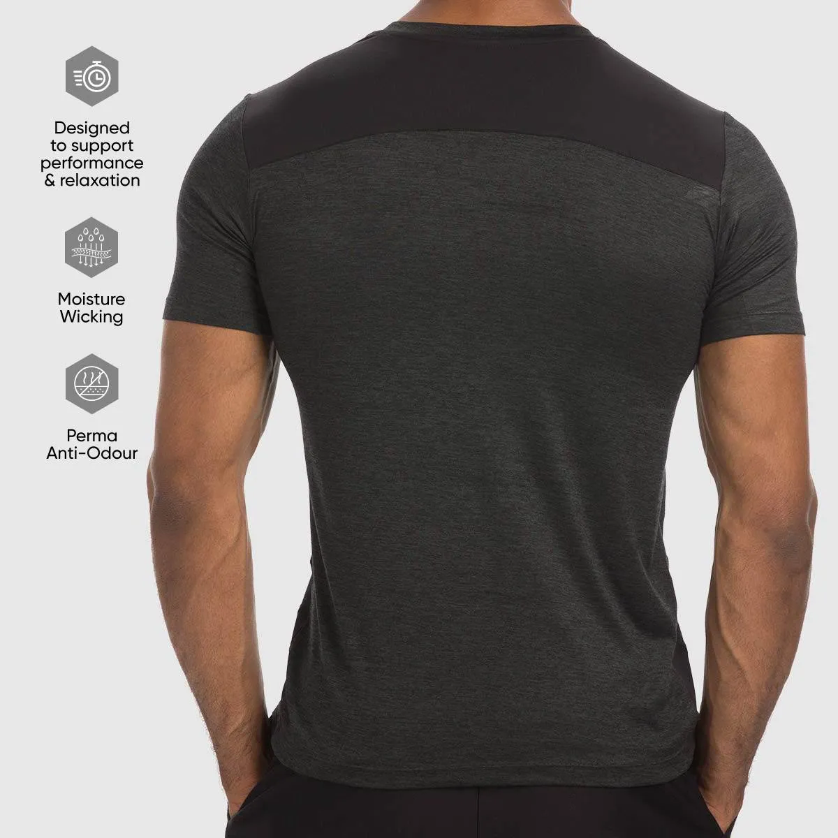 Crew Neck Tee - Charcoal Grey