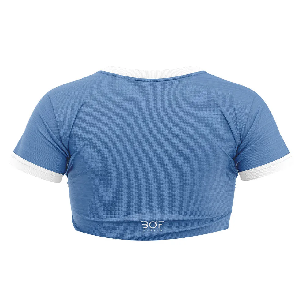 Crop Top - Blue Melange