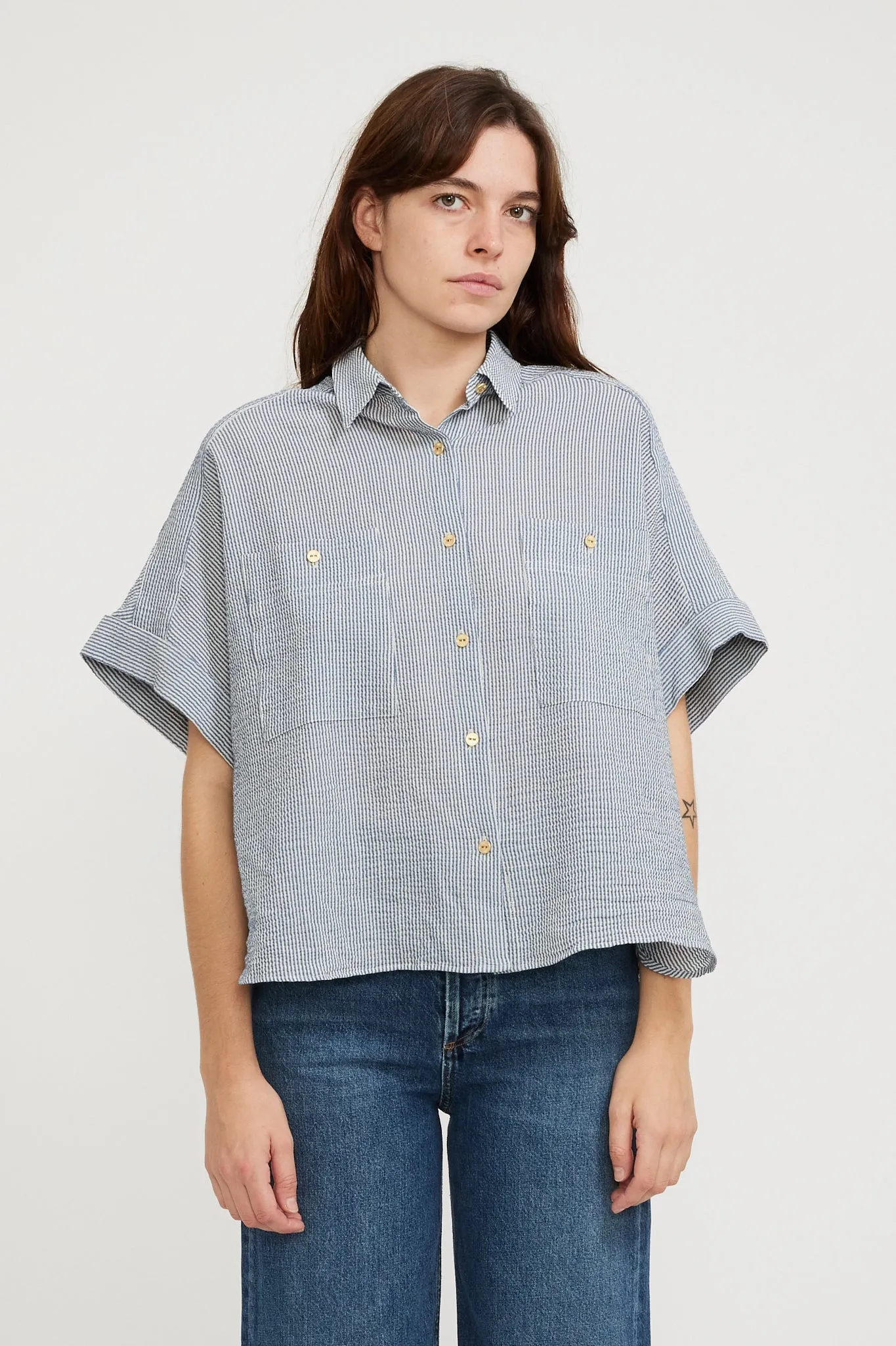 Della Shirt Whiblue