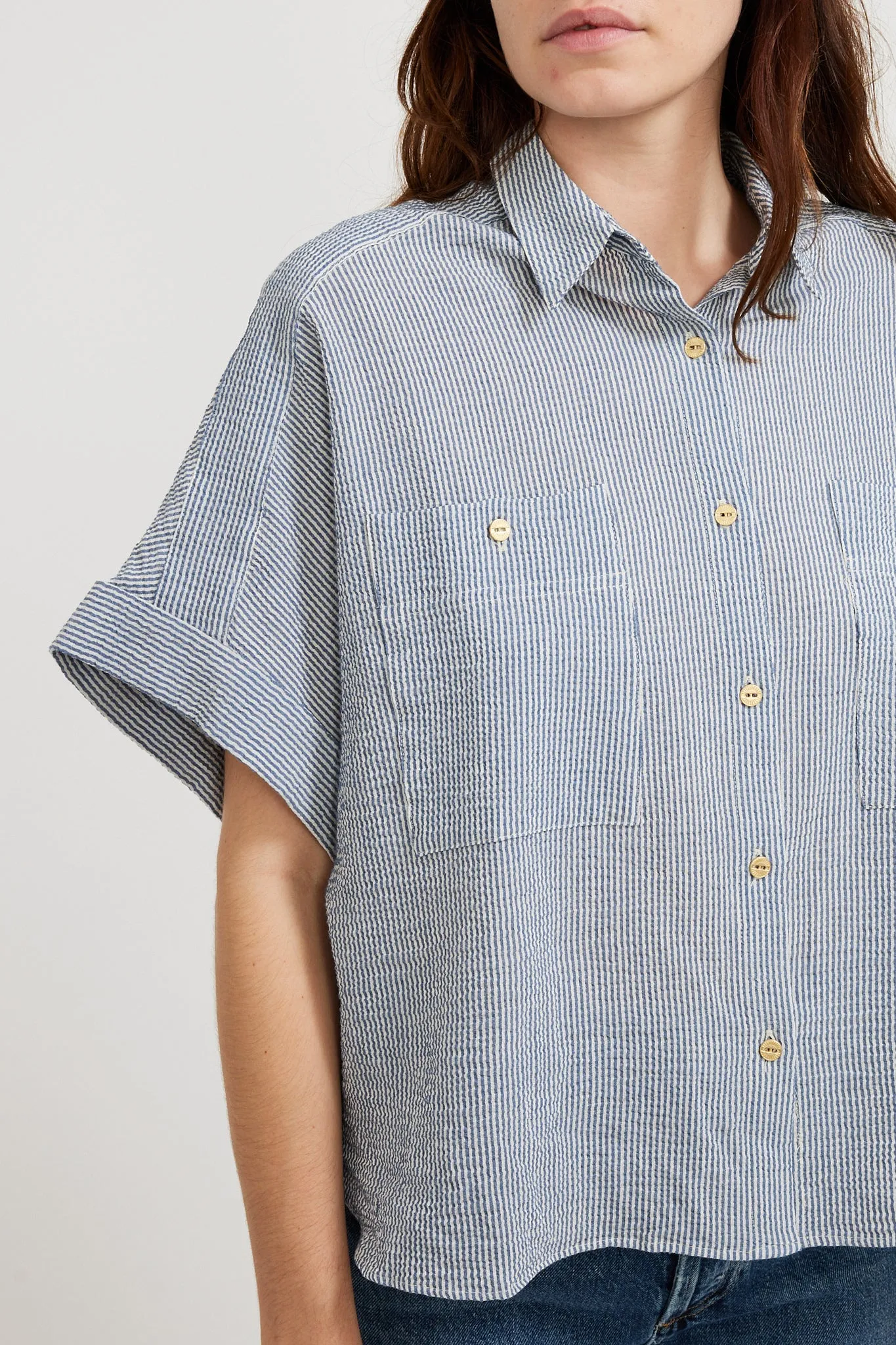 Della Shirt Whiblue