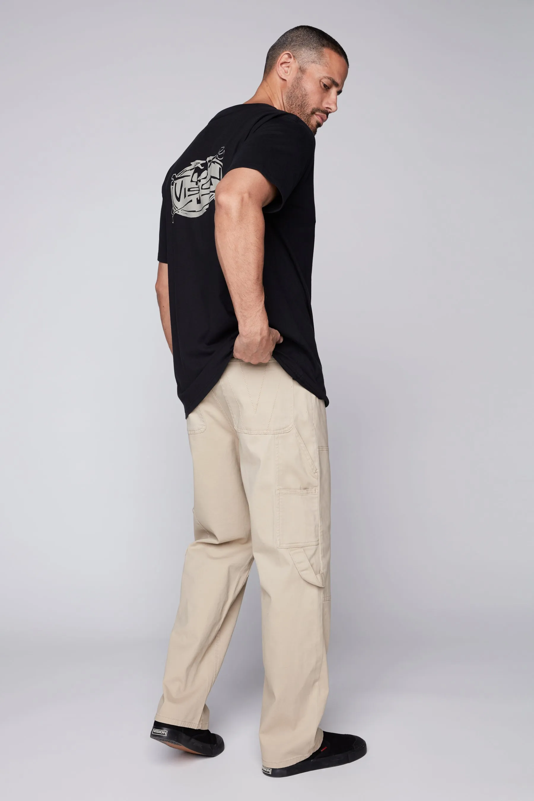 DORFMAN - Carpenter Pant In Brushed Twill - Tan