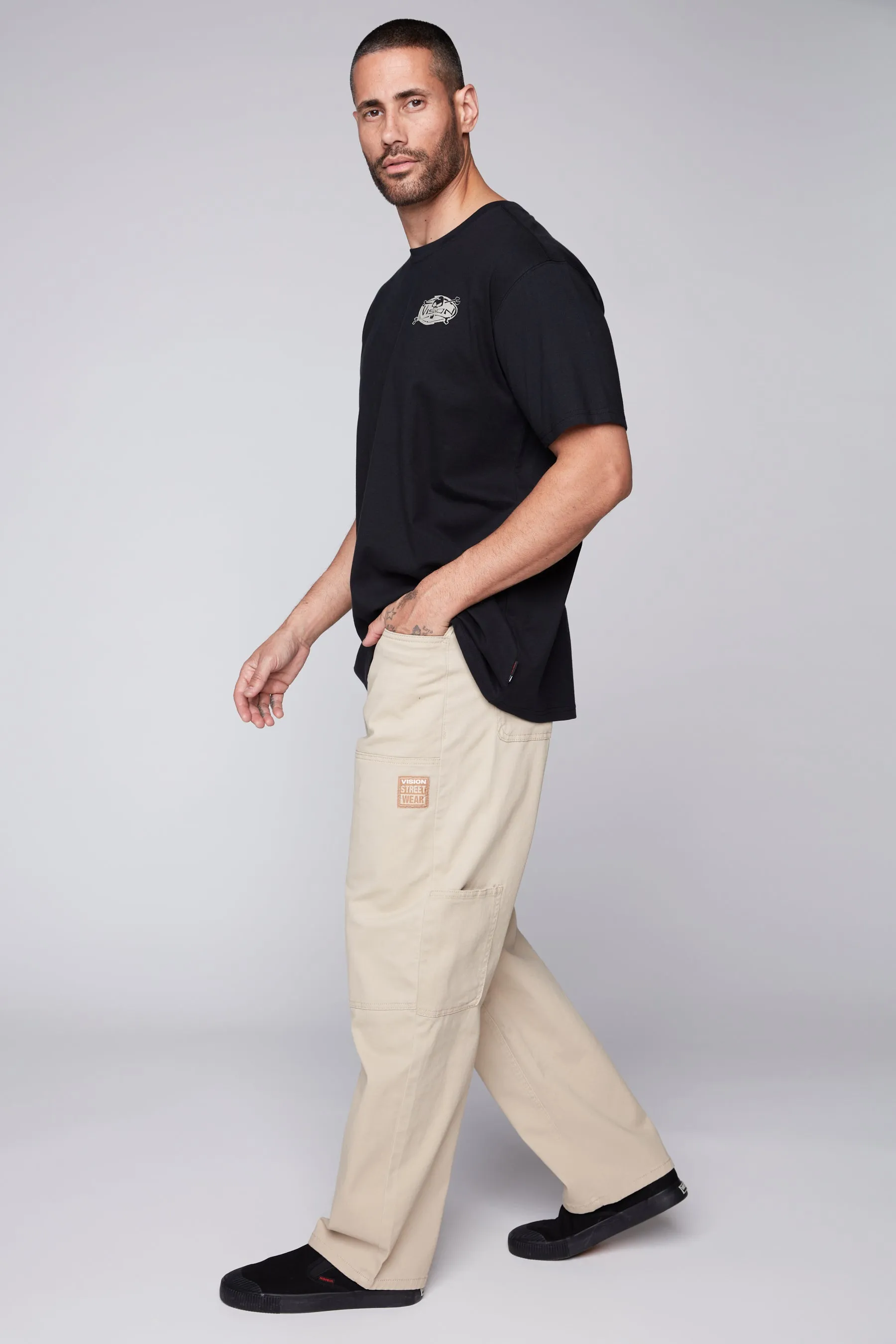 DORFMAN - Carpenter Pant In Brushed Twill - Tan
