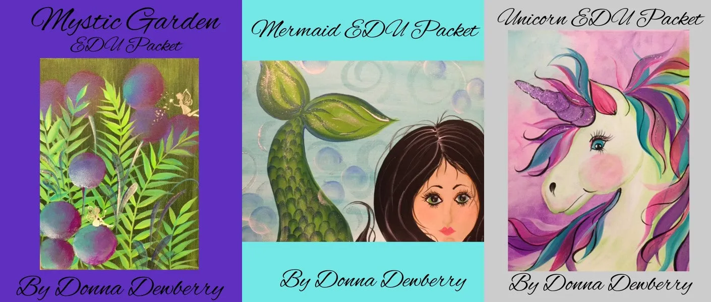 EDU Packets (Painting Parties) Set of 3 2018 Q2