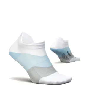 Feetures Women's Elite Ultra Light No Show Tab Sock in White Sky