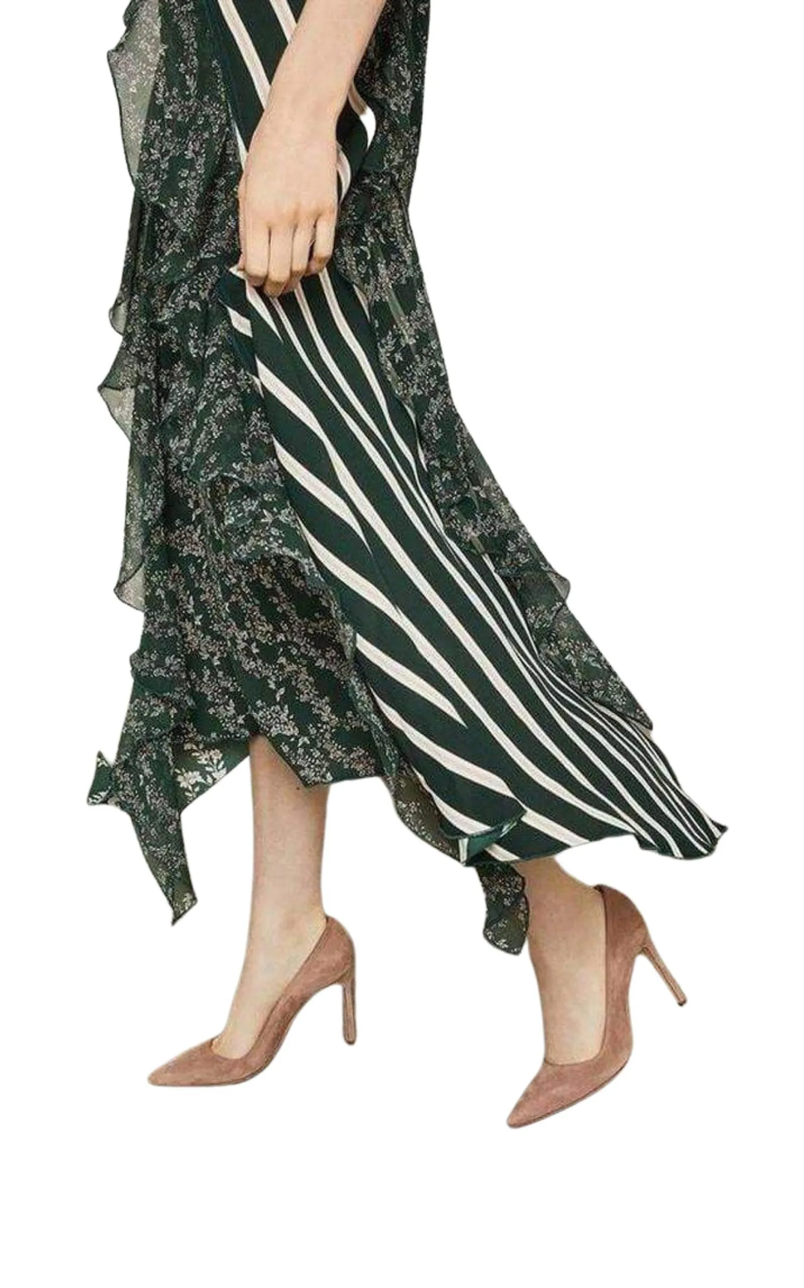 Floral Blooms Asymmetrical Dress