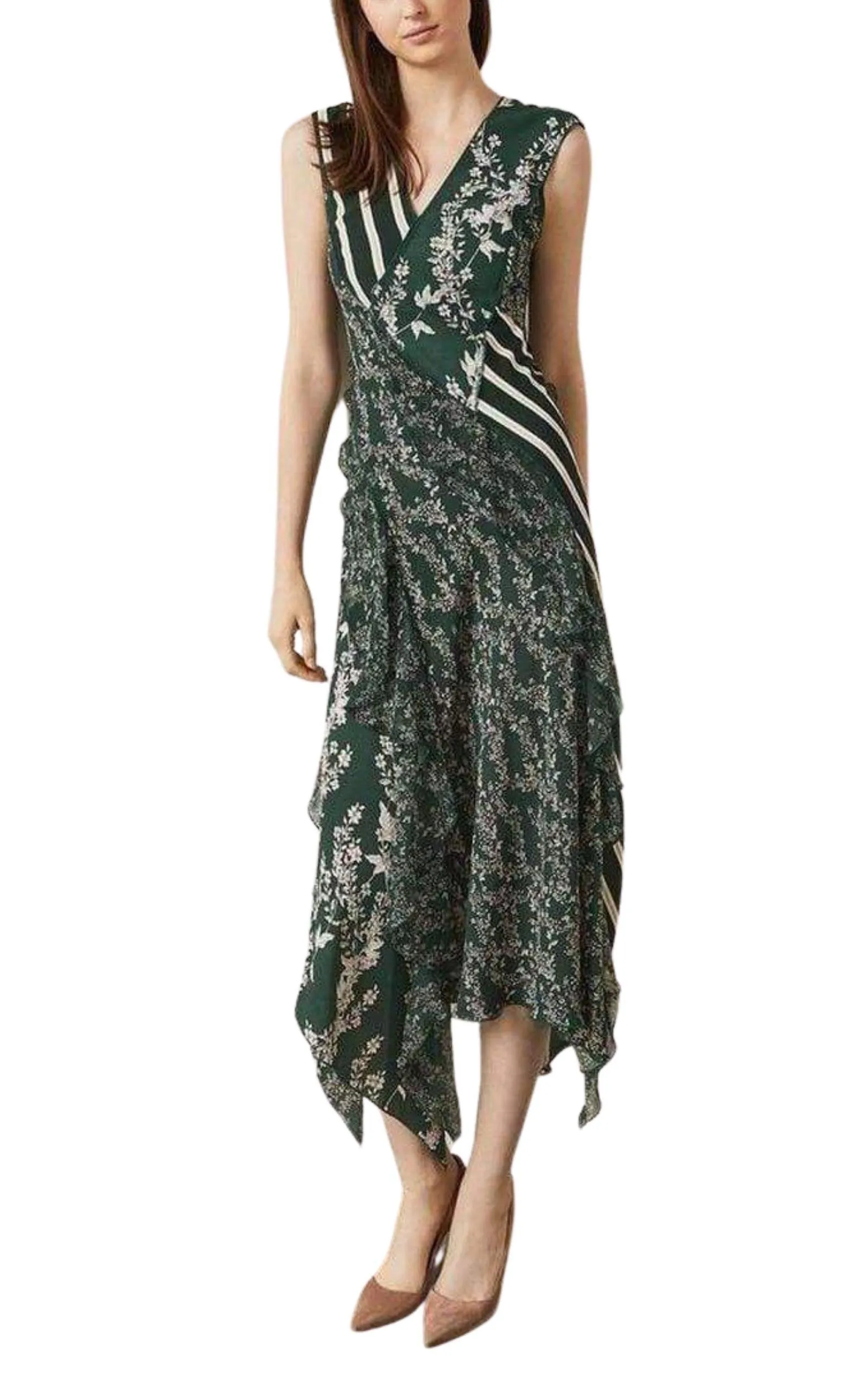 Floral Blooms Asymmetrical Dress