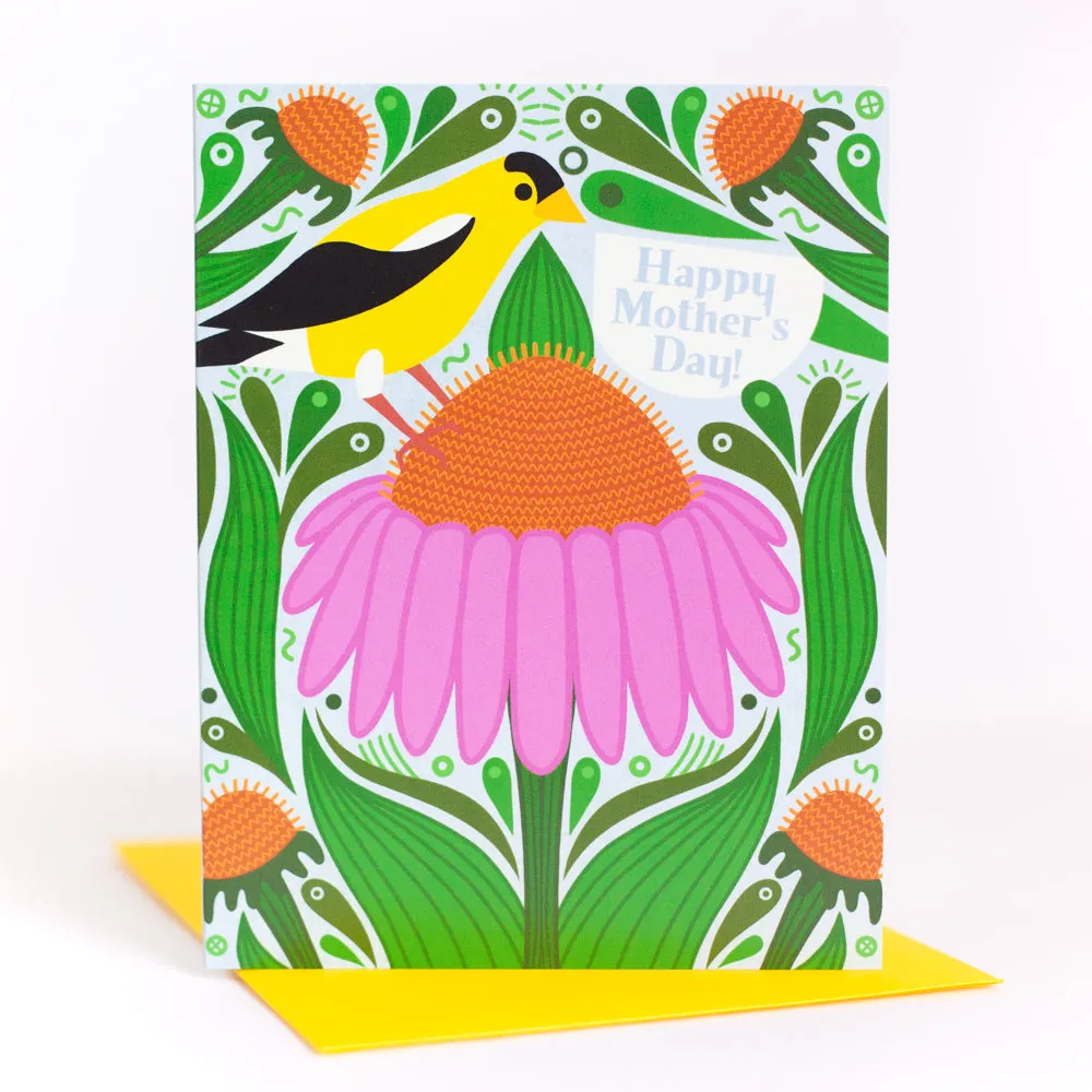 floral Mother's Day card, card for mom who loves gardening, seed packet Mother's Day card