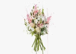 Flower Wall Art Print 'Blush' (Horizontal)
