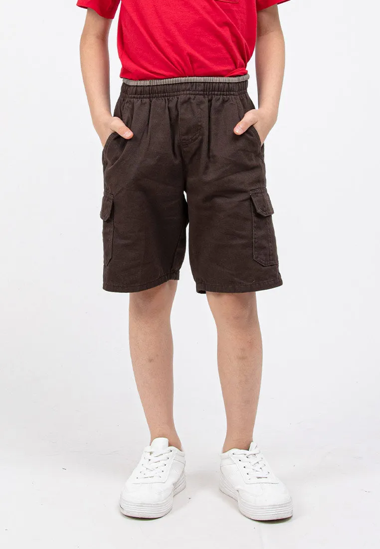 Forest Kids 100% Cotton Twill Cargo Pants Men Short Pants Men | Seluar Pendek Lelaki - FK65038