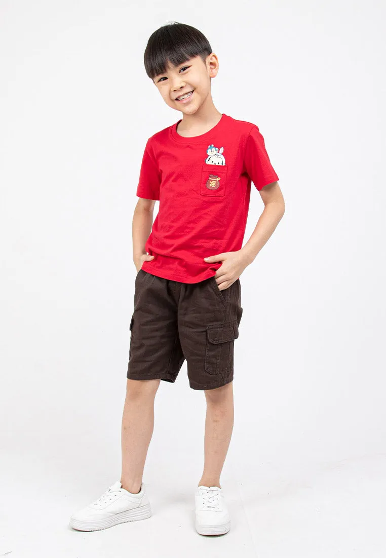 Forest Kids 100% Cotton Twill Cargo Pants Men Short Pants Men | Seluar Pendek Lelaki - FK65038
