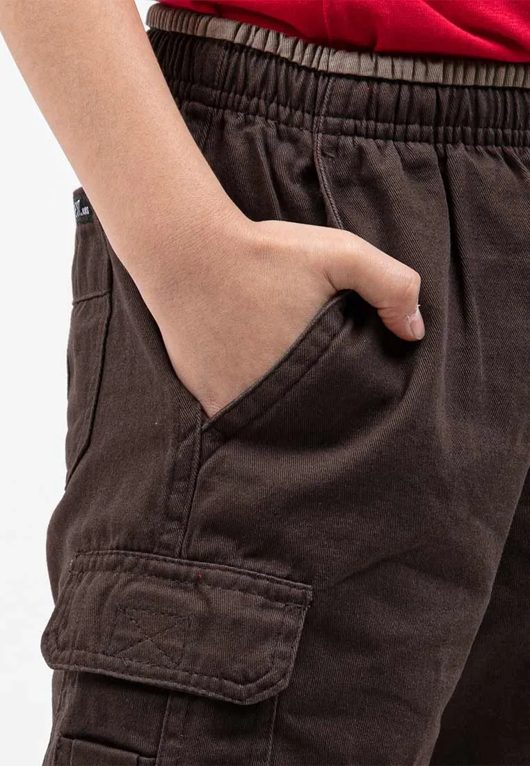 Forest Kids 100% Cotton Twill Cargo Pants Men Short Pants Men | Seluar Pendek Lelaki - FK65038
