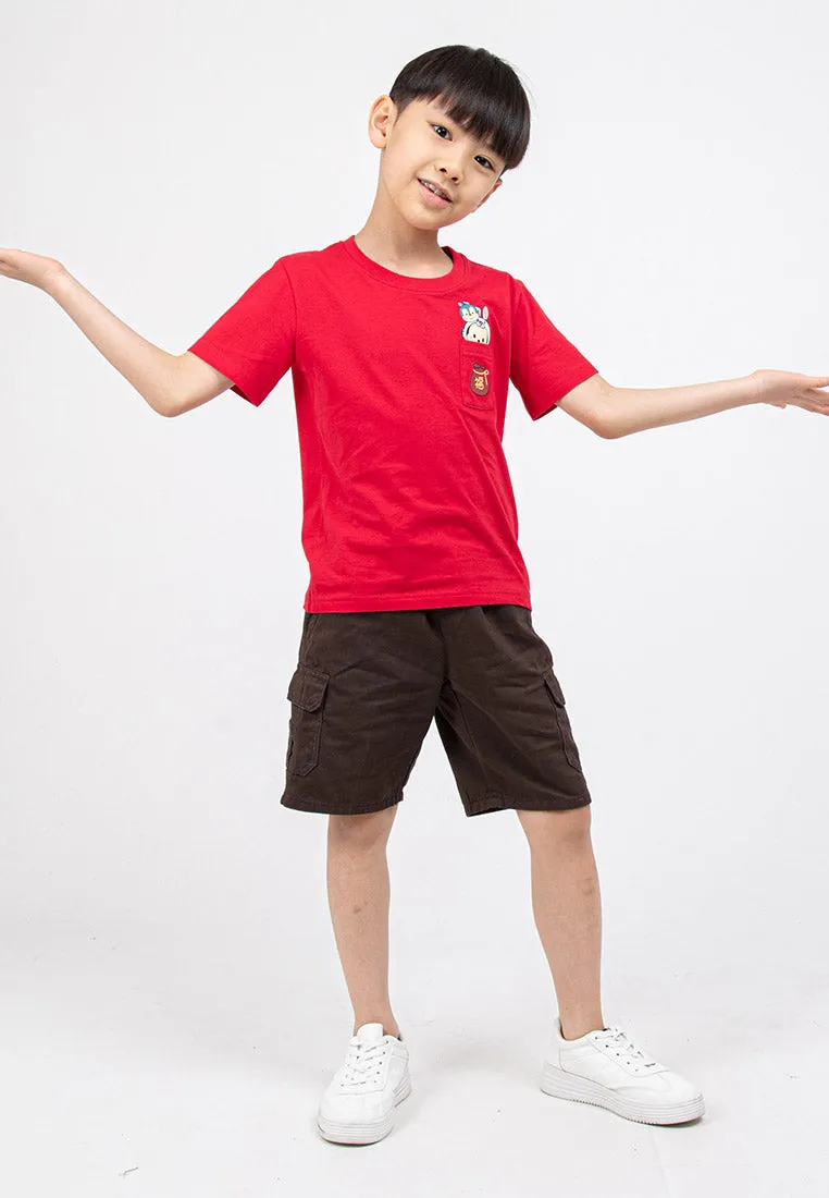 Forest Kids 100% Cotton Twill Cargo Pants Men Short Pants Men | Seluar Pendek Lelaki - FK65038