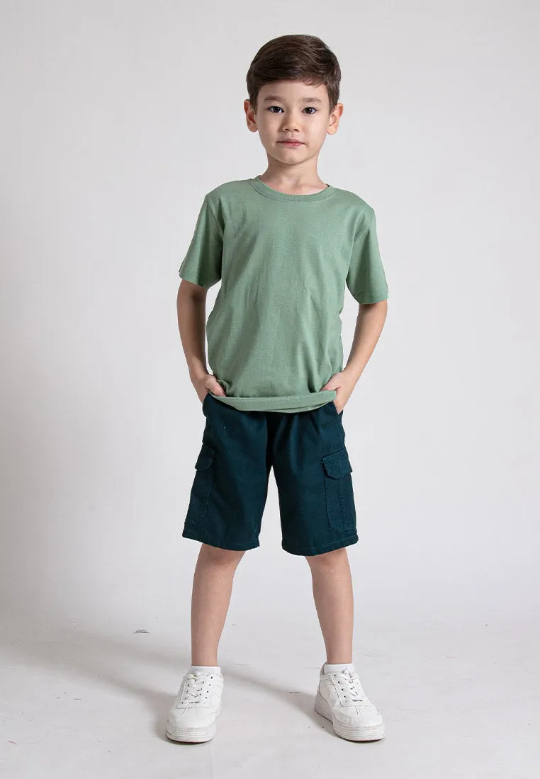 Forest Kids 100% Cotton Twill Cargo Pants Men Short Pants Men | Seluar Pendek Lelaki - FK65038