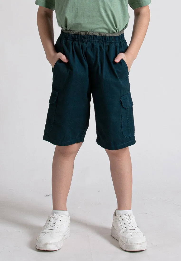 Forest Kids 100% Cotton Twill Cargo Pants Men Short Pants Men | Seluar Pendek Lelaki - FK65038