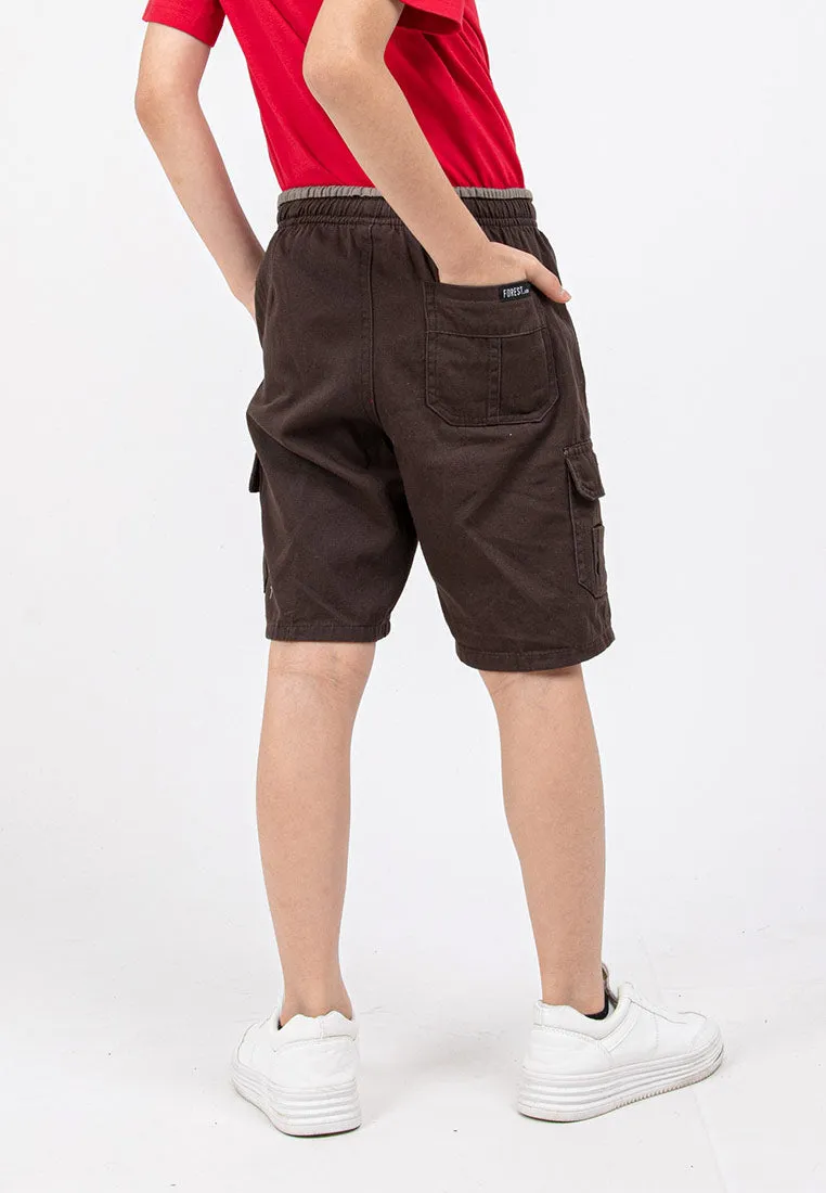 Forest Kids 100% Cotton Twill Cargo Pants Men Short Pants Men | Seluar Pendek Lelaki - FK65038